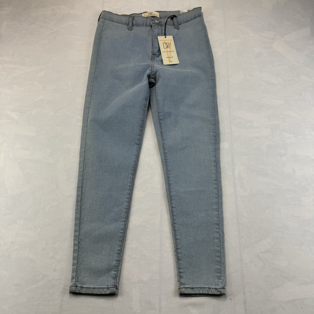 Don't Think Twice Womens US 6 Light Wash Skinny Jeans Stretch Denim NWT